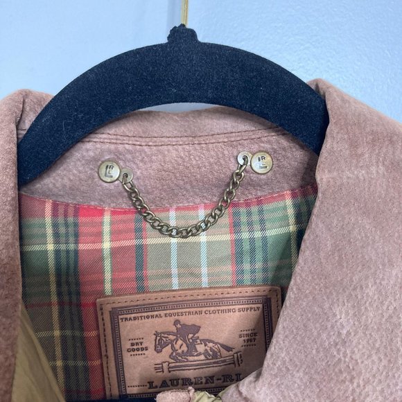 Lauren Ralph Lauren Tan Square Quilted Jacket M - Picture 10 of 14